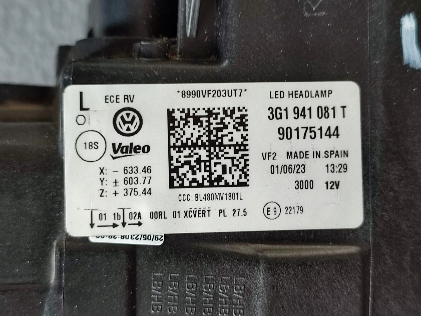 Frontscheinwerfer VW Passat B8 3G1941081TK Matrix LED Links Headlight - Thumbnail 12