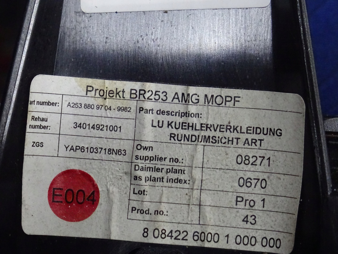 Mercedes-Benz GLC W253 Kühlergrill FRONTGRILL Kühlergitter A2538809704 - Thumbnail 10