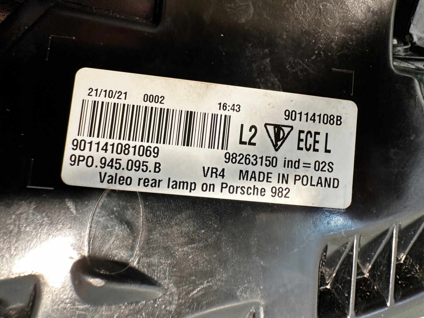 Porsche Boxster 982 Rückleuchte 9P0945095BL Rearlamp - Thumbnail 9