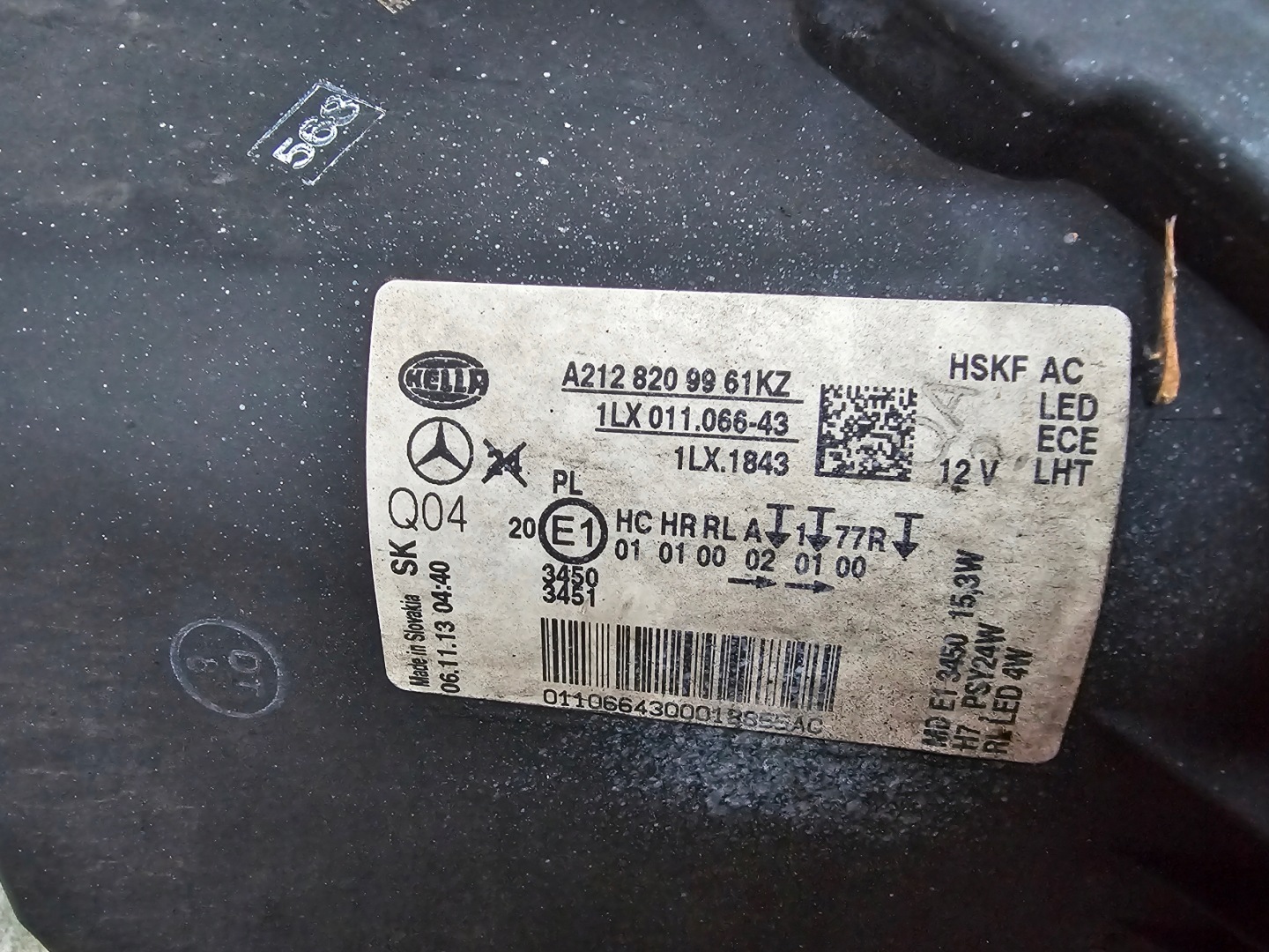 Frontscheinwerfer Mercedes-Benz E-Klasse W212 A2128209961 LED Links Headlight - Thumbnail 11