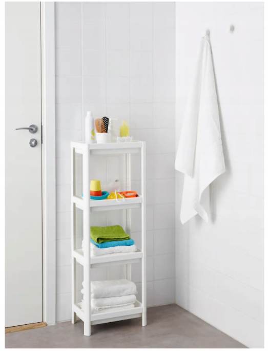 Ikea vesken regał łazienkowy połka szafka stojak