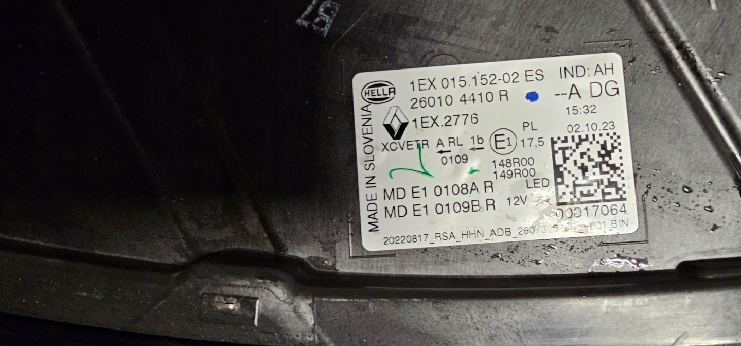 Frontscheinwerfer Renault Espace RHN 260104410R Matrix LED Rechts Headlight - Thumbnail 7