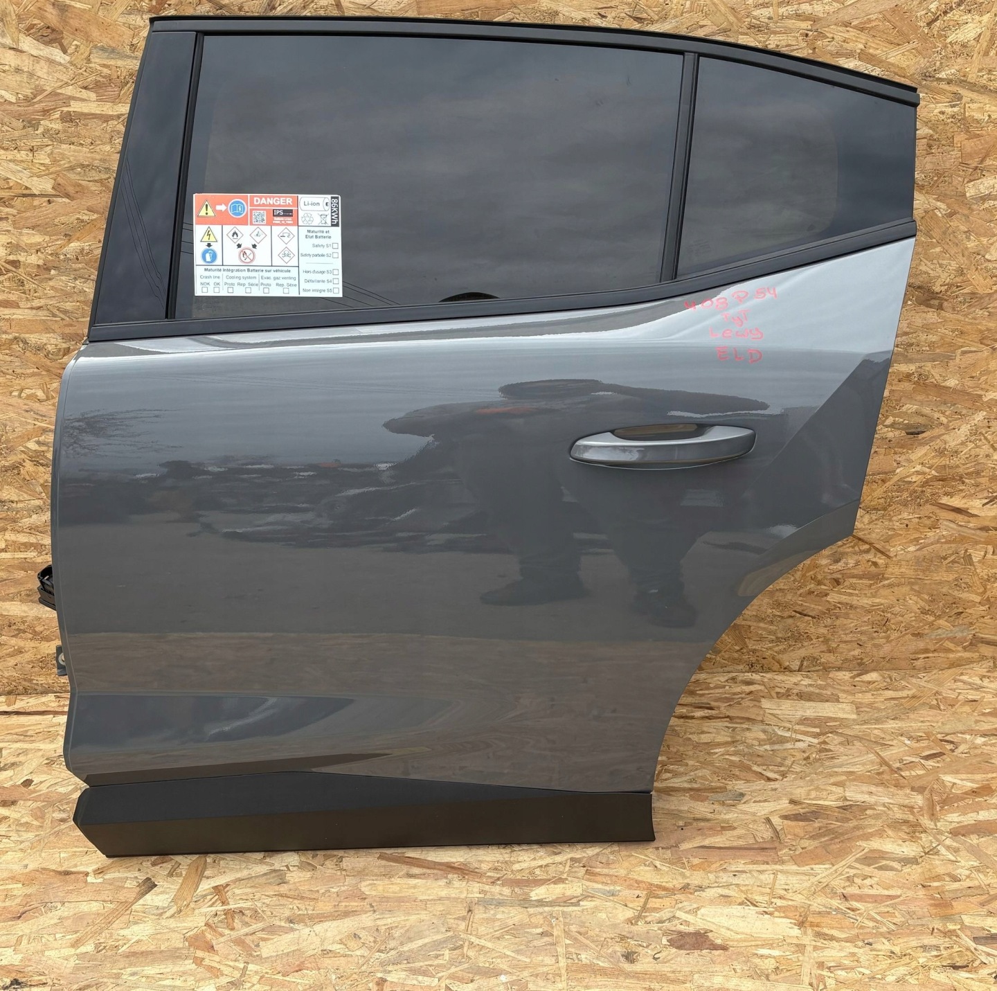 Peugeot 408 F Tür Hinten Links Door Porta Porte - Thumbnail 1