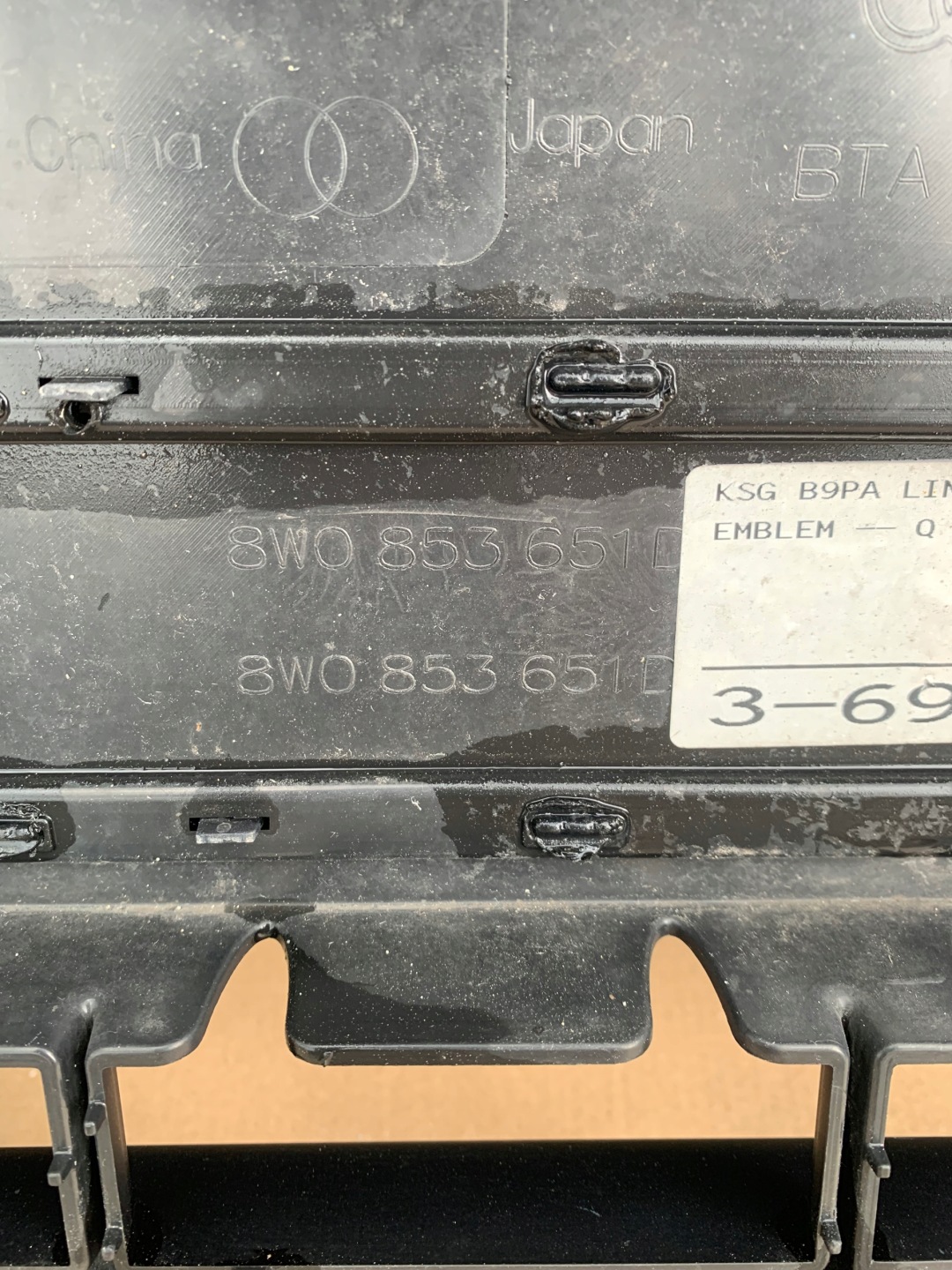 Audi A4 B9 Kühlergrill FRONTGRILL Kühlergitter 8W0853651D - Thumbnail 6