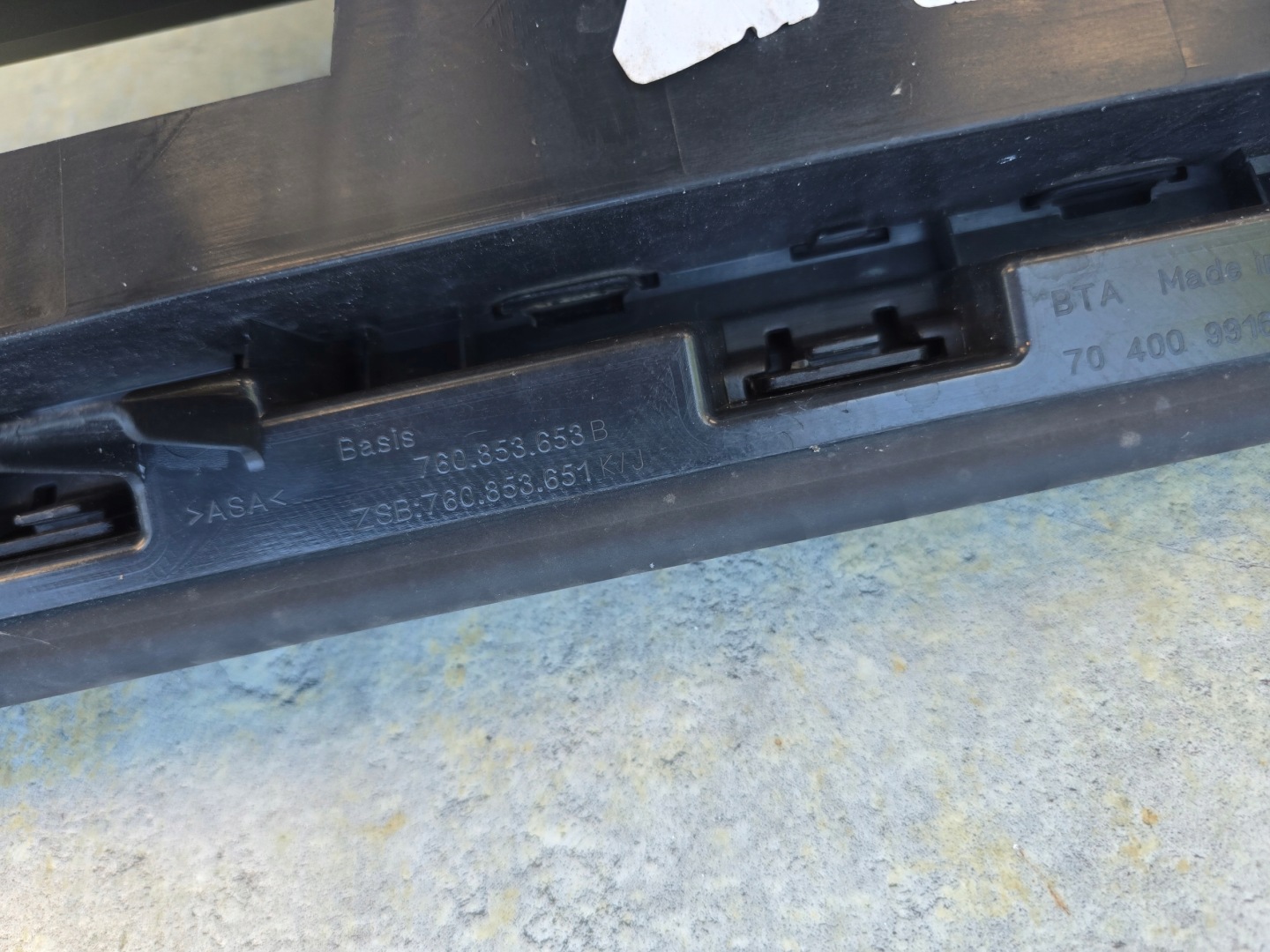 VW Touareg I Kühlergrill FRONTGRILL Kühlergitter 760853653BV - Thumbnail 7