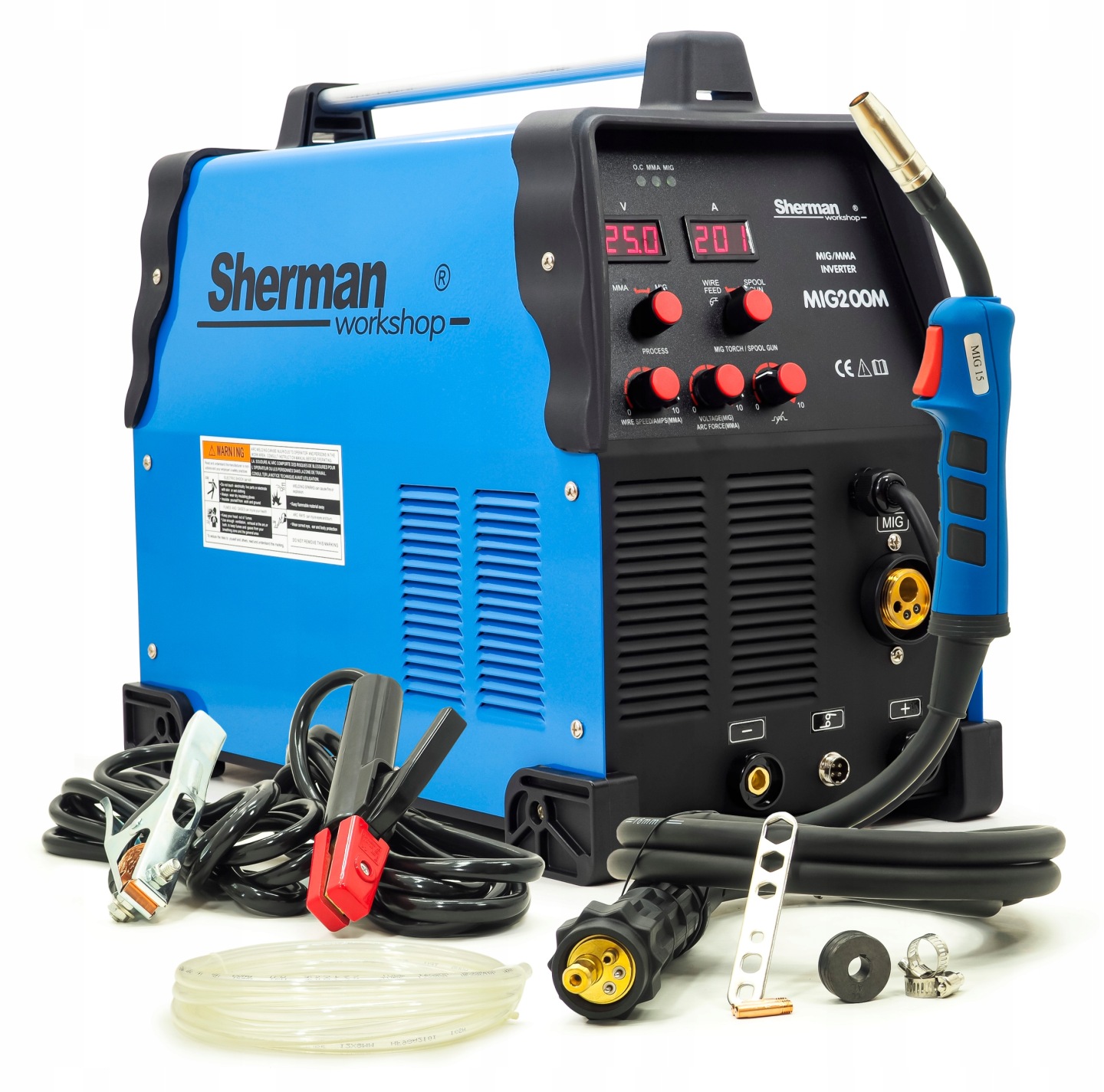 SPAWARKA Sherman MIG 200M 4R MMA ALU TIG 200A 230V