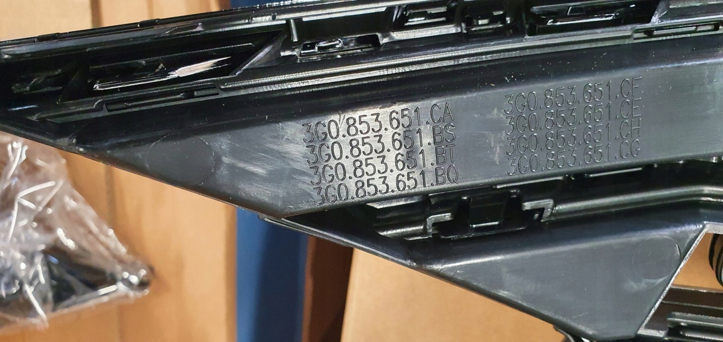 VW Passat B8 Kühlergrill FRONTGRILL Kühlergitter 3G0853651CA - Thumbnail 12