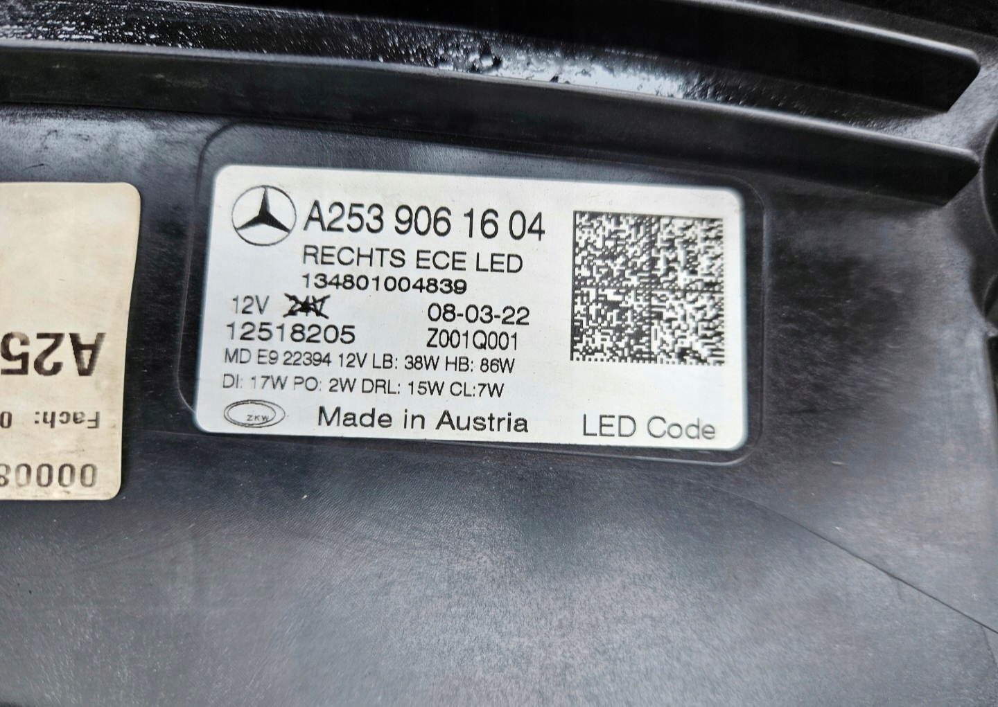 Frontscheinwerfer Mercedes-Benz GLC W253 A2539061604 LED Rechts Headlight - Thumbnail 8