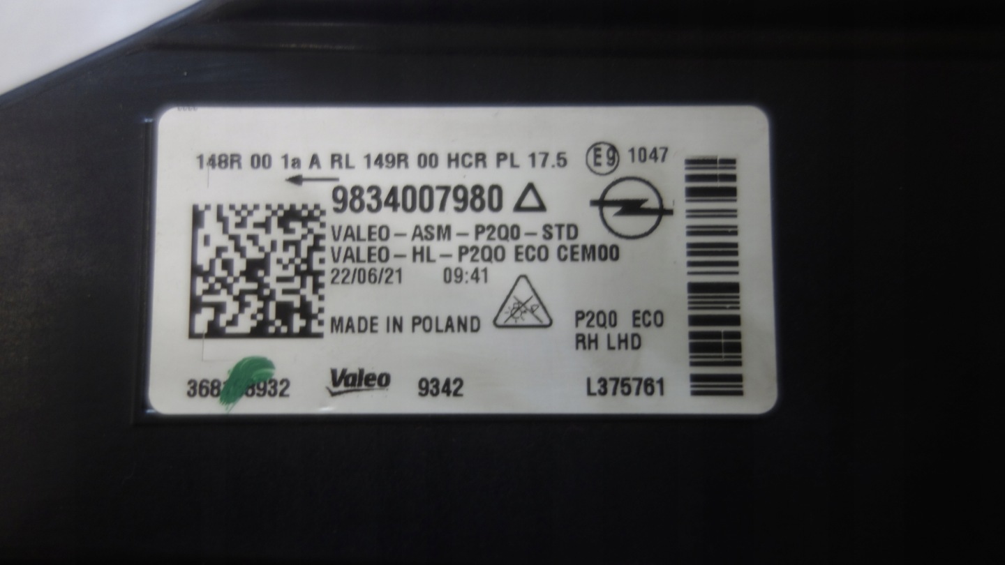 Frontscheinwerfer Opel Mokka 98340079 LED Rechts Scheinwerfer Headlight - Thumbnail 6