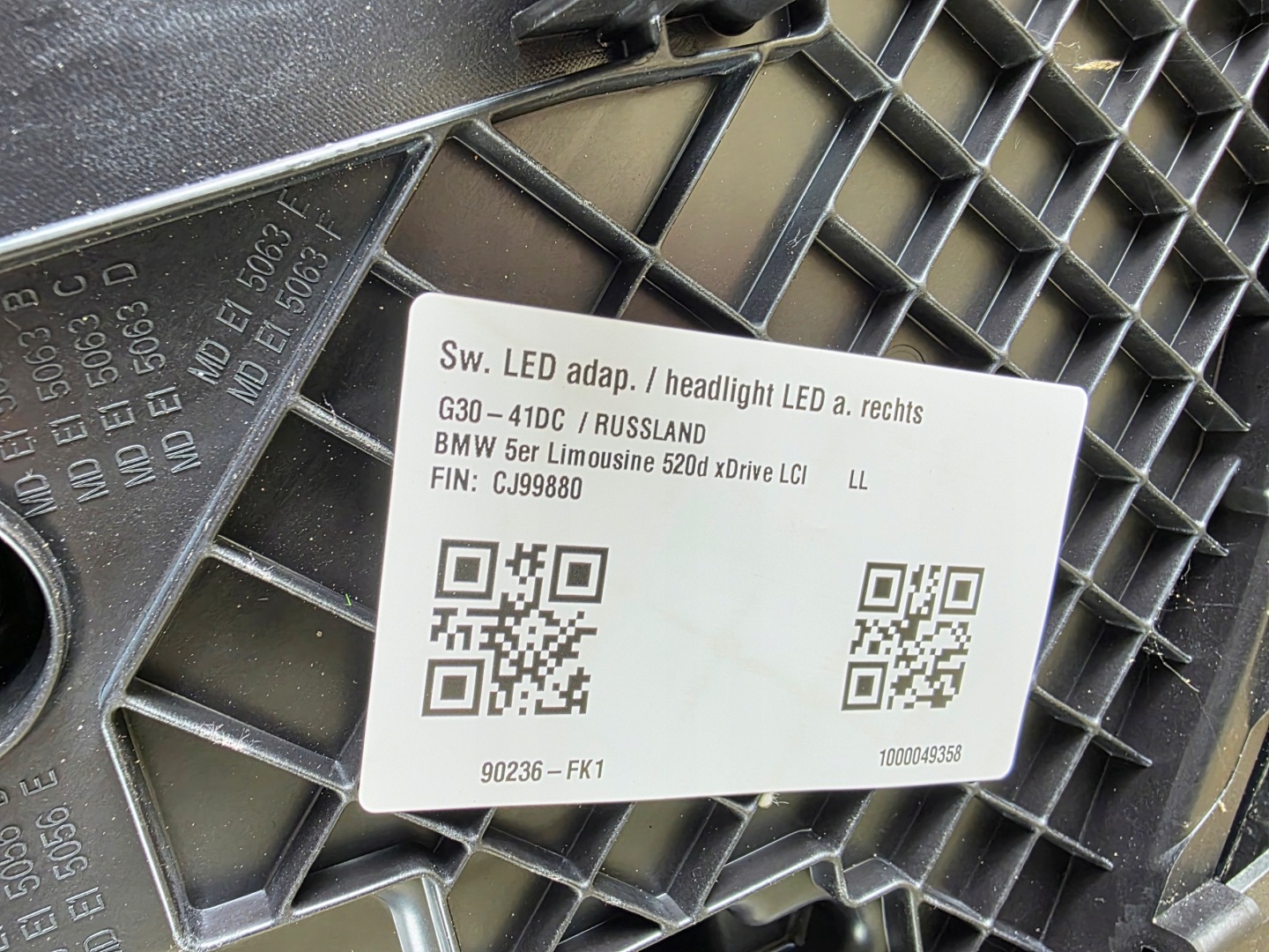 Frontscheinwerfer BMW 5 G31 5A388E4 LED ADAPTIVE Links Scheinwerfer Headlight - Thumbnail 9