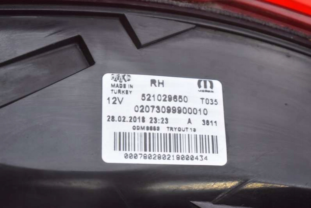 Fiat Tipo ZAF 356 Rückleuchte 521029650 Rearlamp - Thumbnail 6