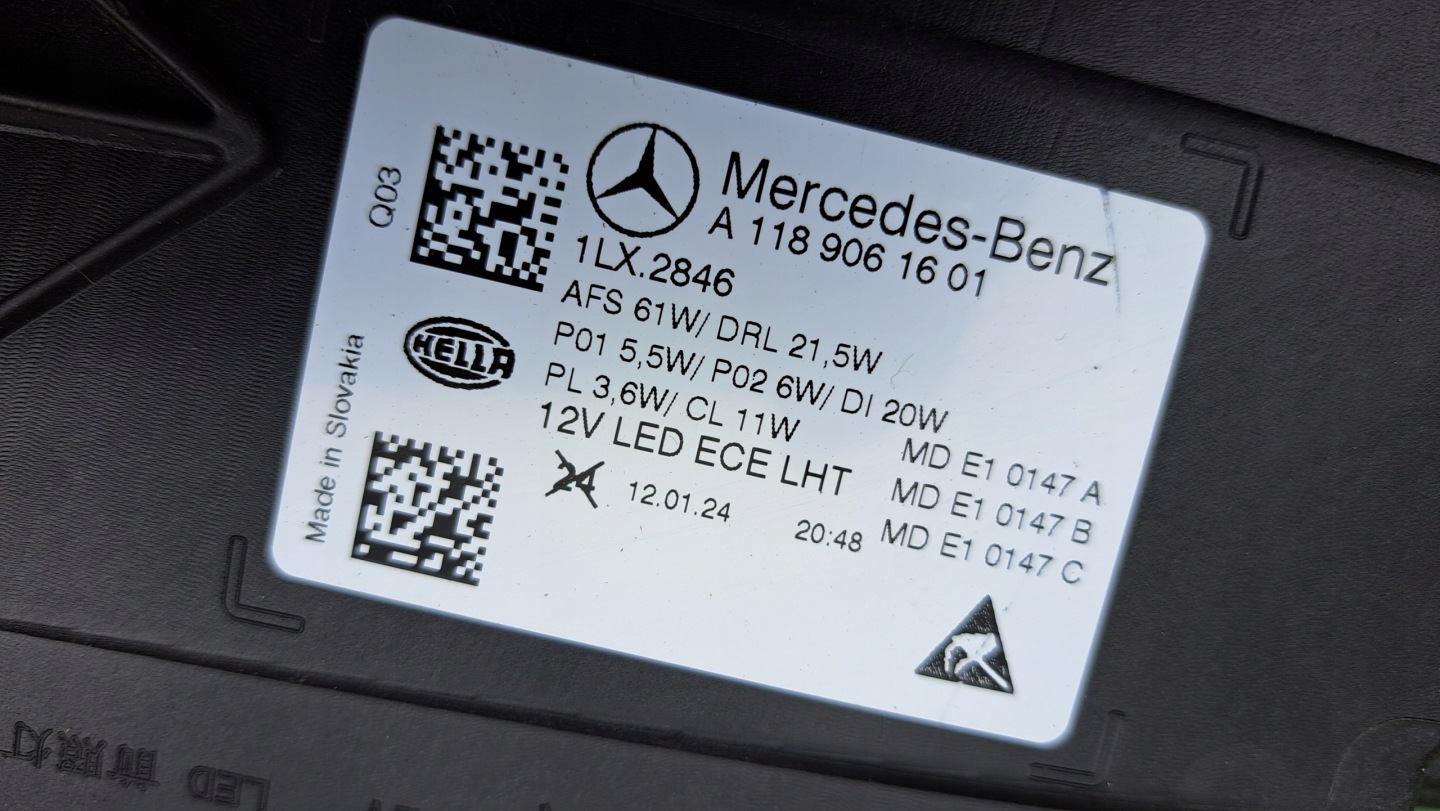 Frontscheinwerfer Mercedes-Benz CLA C118 A1189061601 LED Rechts Headlight - Thumbnail 5
