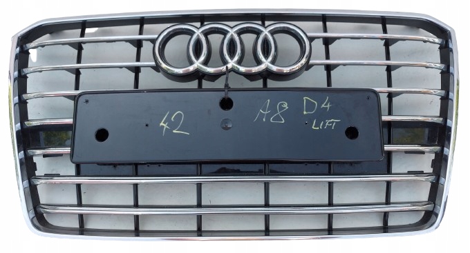 Audi A8 Kühlergrill FRONTGRILL Kühlergitter 4H0853651AL - Thumbnail 1