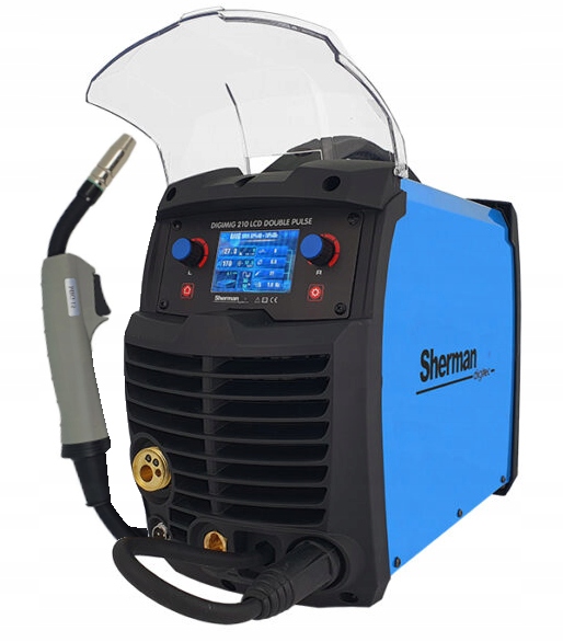 Spawarka SHERMAN DIGIMIG 210 LCD DOUBLE PULS MMA TIG LUTOSPAWANIE 200A 230V