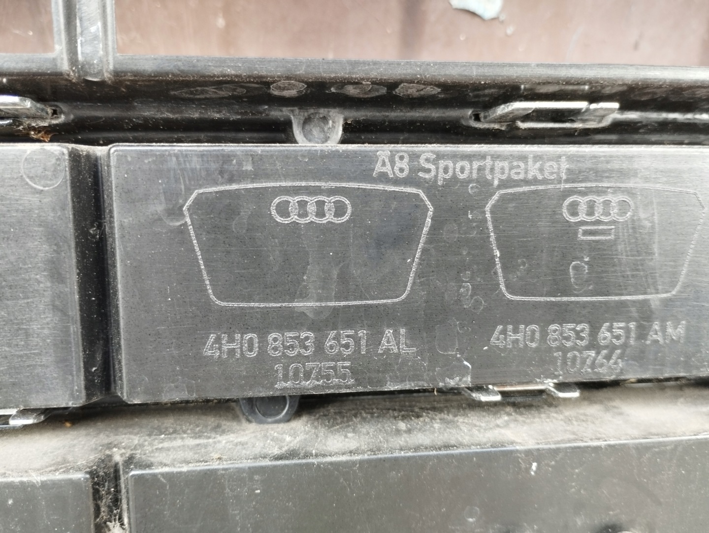 Audi A8 Kühlergrill FRONTGRILL Kühlergitter 4H0853651AL - Thumbnail 6