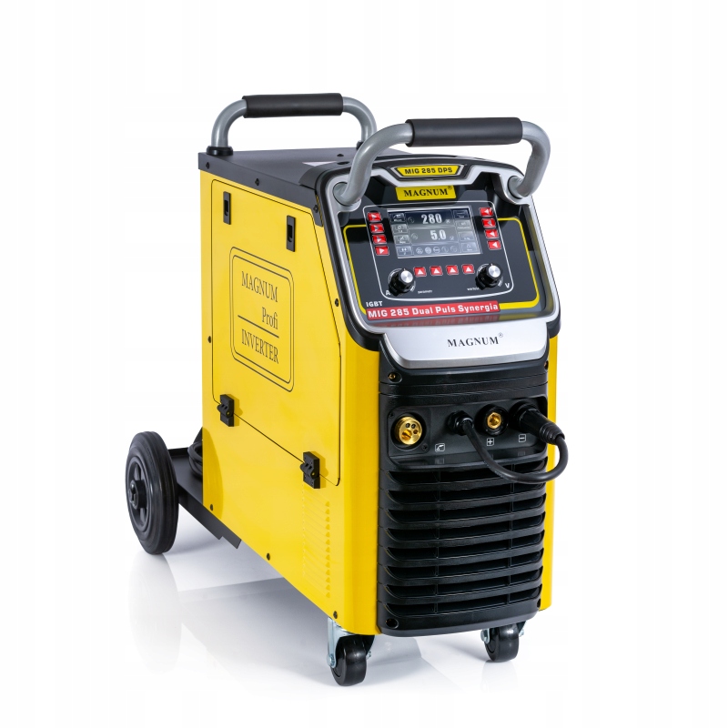 Spawarka MAGNUM MIG 285 DUAL PULS SYNERGIA 280A 400V IGBT 4-ROLKI MIGOMAT 