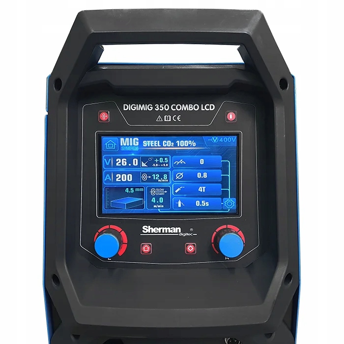 SHERMAN SPAWARKA DIGIMIG 350 COMBO LCD MIG MAG TIG 400V 350A SYNERGIA