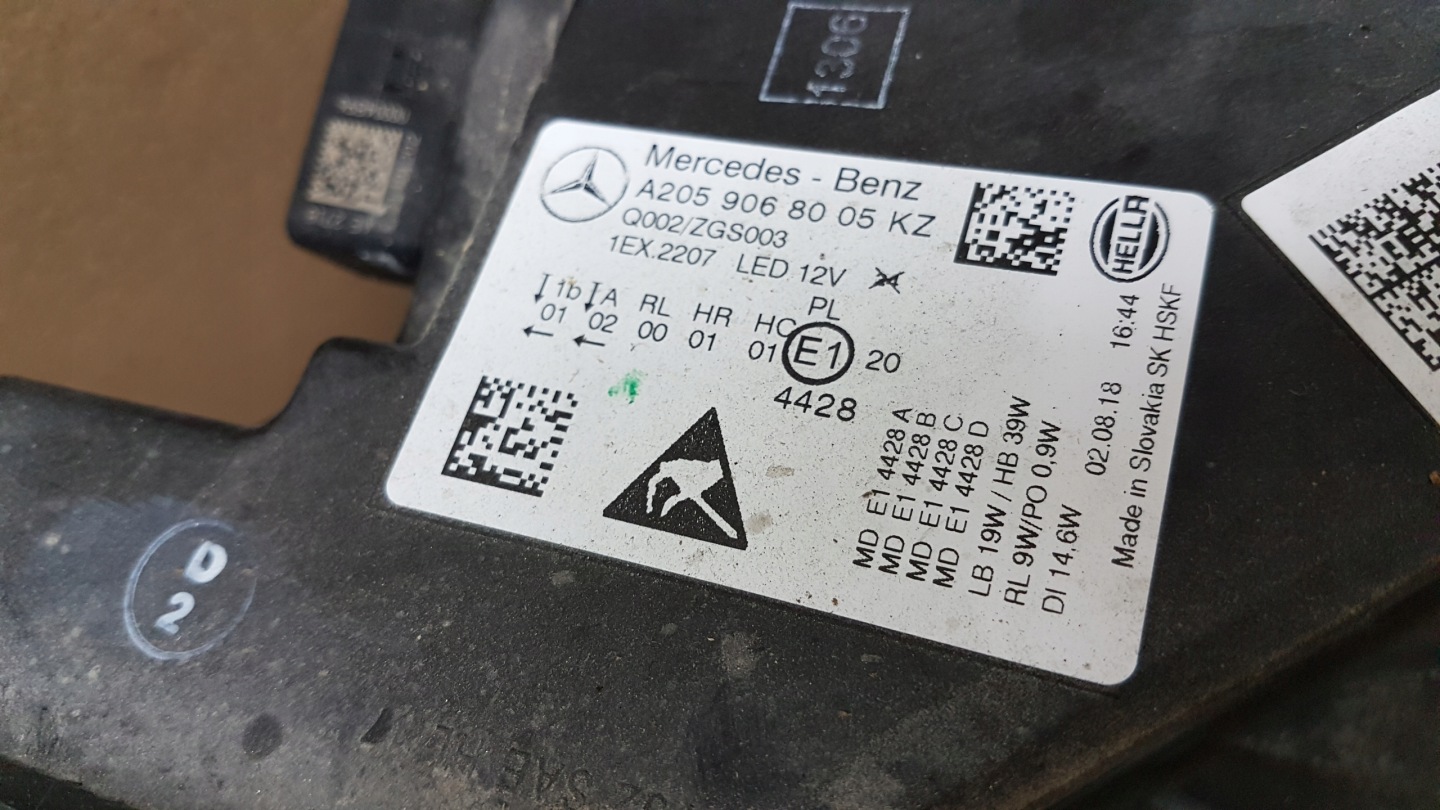 Frontscheinwerfer Mercedes-Benz C-Klasse W205 A2059068005 LED Rechts Headlight - Thumbnail 11