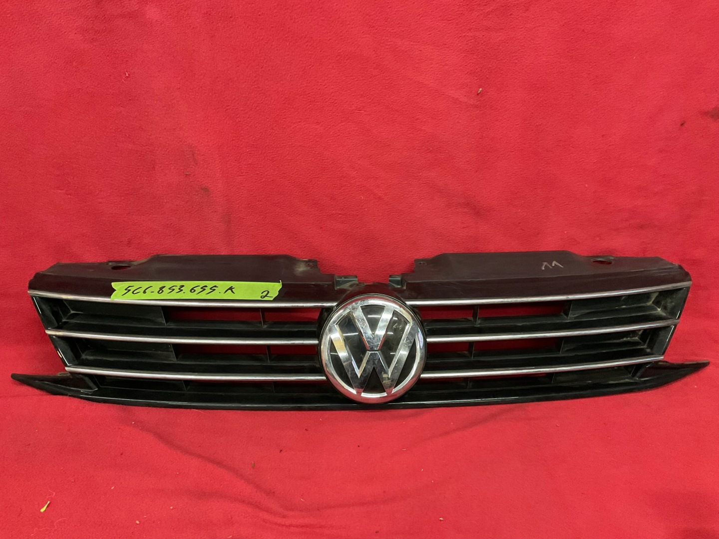 VW Jetta III Kühlergrill FRONTGRILL Kühlergitter 5C6853655K - Thumbnail 1