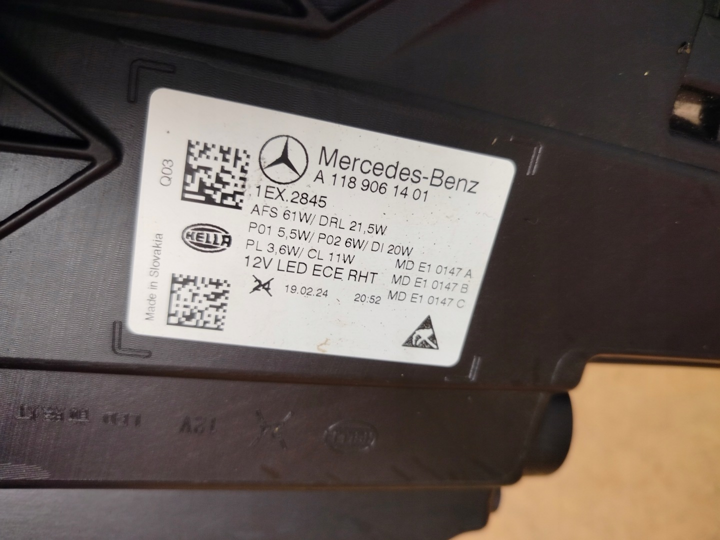 Frontscheinwerfer Mercedes-Benz CLA C118 A1189061401 Multibeam LED Links Headlight - Thumbnail 10