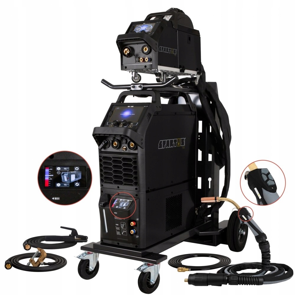 Spawarka SPARTUS ProMIG 5000 400V 500A PRZEWÓD MIG 501 4B 4M CHŁODNICA 