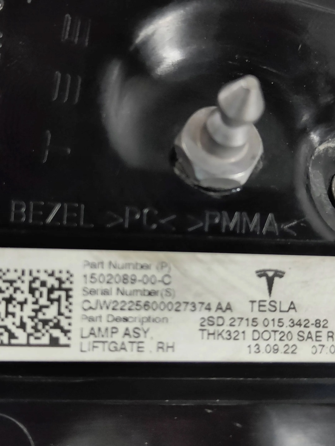 Tesla Model 3 003 Rückleuchte 150208900C Rearlamp - Thumbnail 8