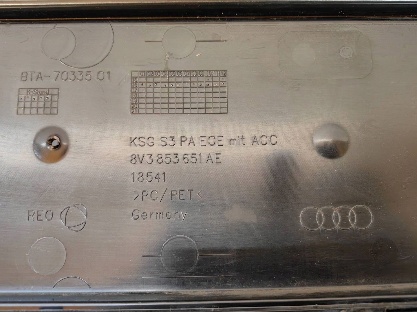 Audi 8V3 Kühlergrill FRONTGRILL Kühlergitter 8V3853651AE - Thumbnail 11