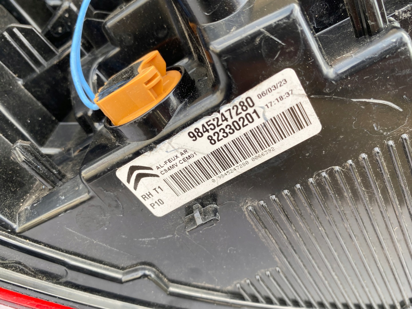 Citroen C5 Rückleuchte 9845247280 Rearlamp - Thumbnail 7