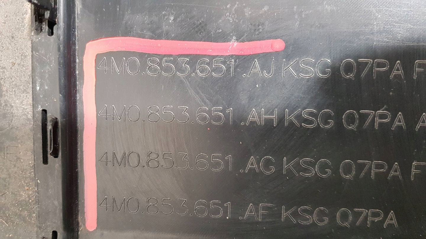 Audi Q7 Kühlergrill FRONTGRILL Kühlergitter 4M0853651AJ - Thumbnail 8