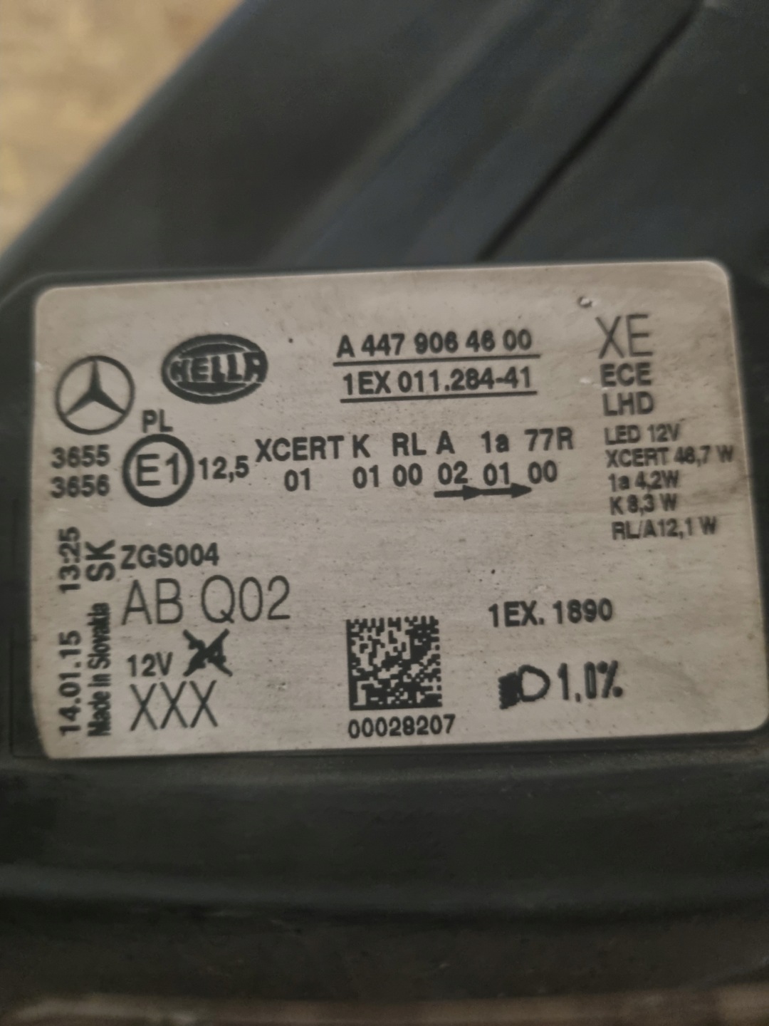 Frontscheinwerfer Mercedes-Benz Vito W447 LED Links Scheinwerfer Headlight - Thumbnail 3
