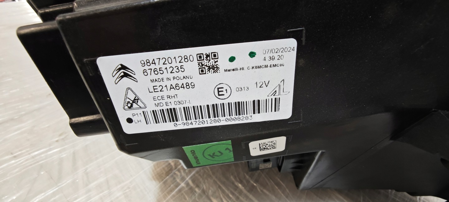 Frontscheinwerfer Citroen Jumpy I 9847201280JU LED Links Scheinwerfer Headlight - Thumbnail 9