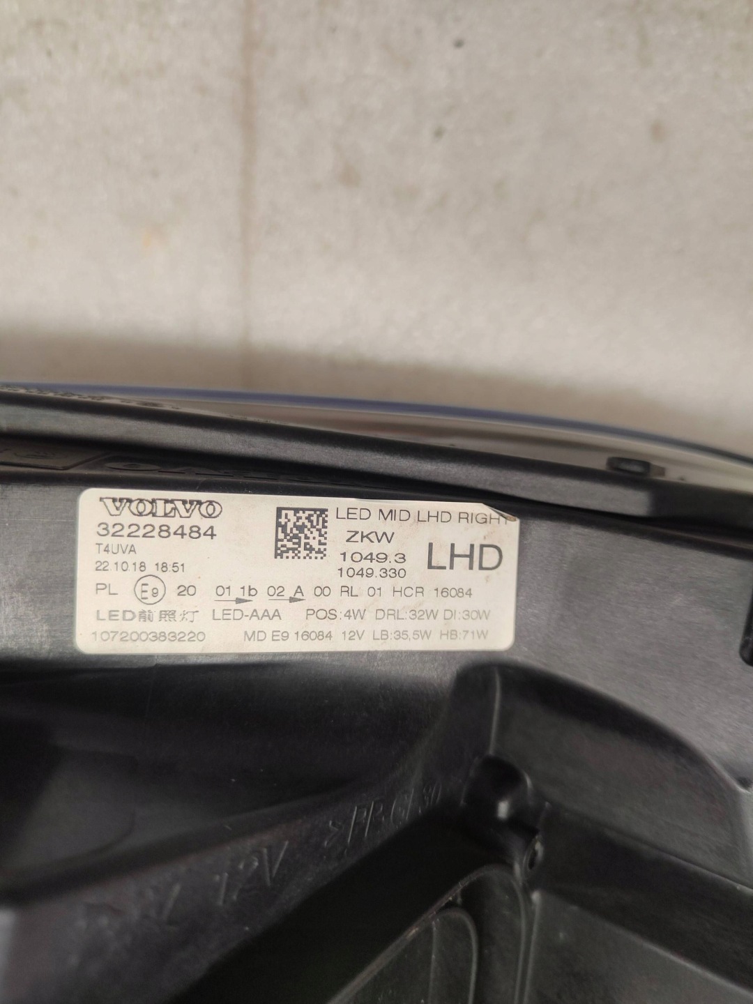 Frontscheinwerfer Volvo S40/S50/V40/V50 V40 32228484 LED Rechts Headlight - Thumbnail 6