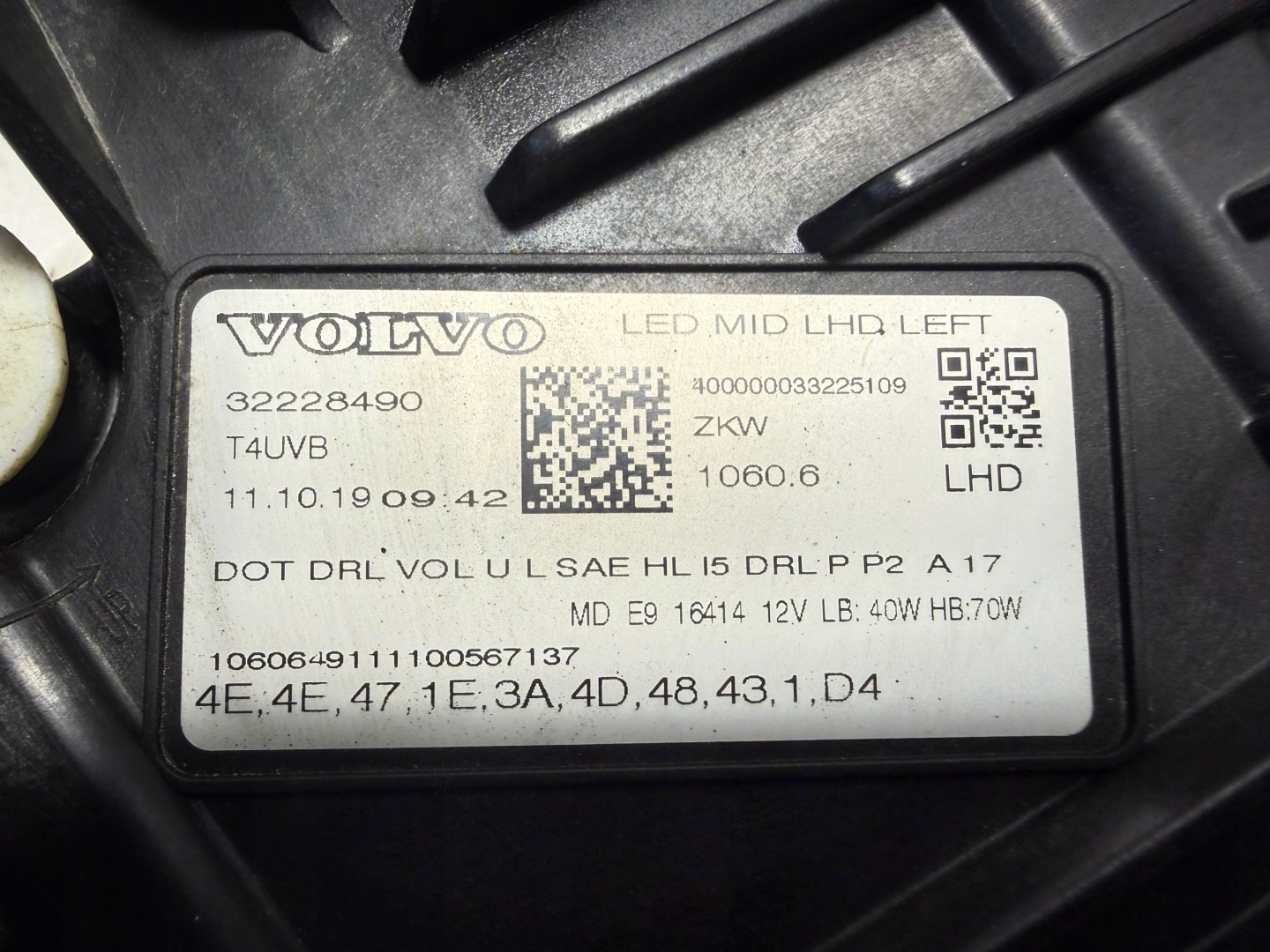 Frontscheinwerfer Volvo XC60 32226491 LED Links Scheinwerfer Headlight - Thumbnail 12