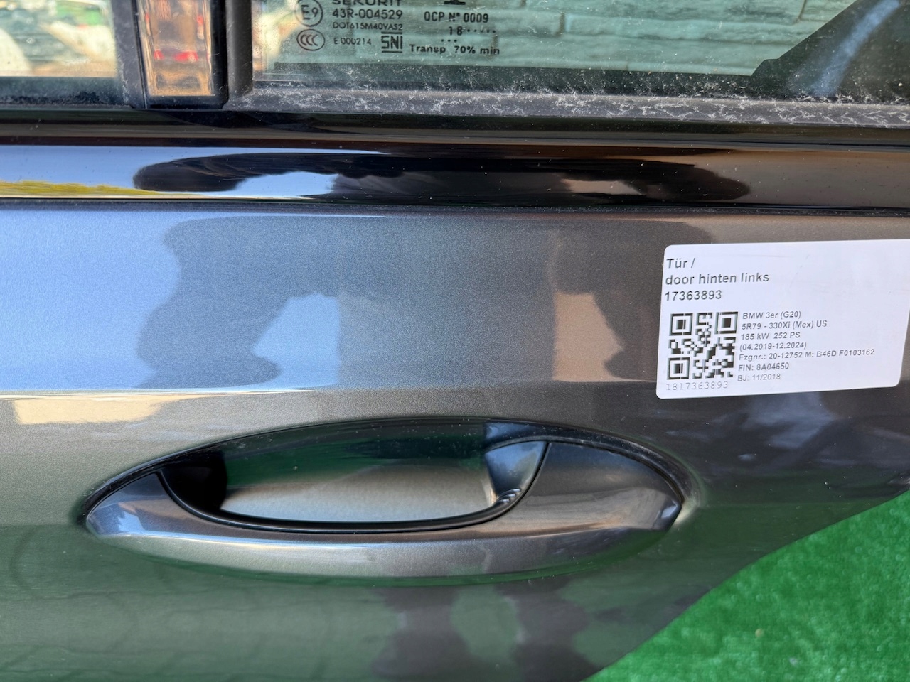 BMW 3 G80 Tür Vorne Links Door Porta Porte - Thumbnail 3