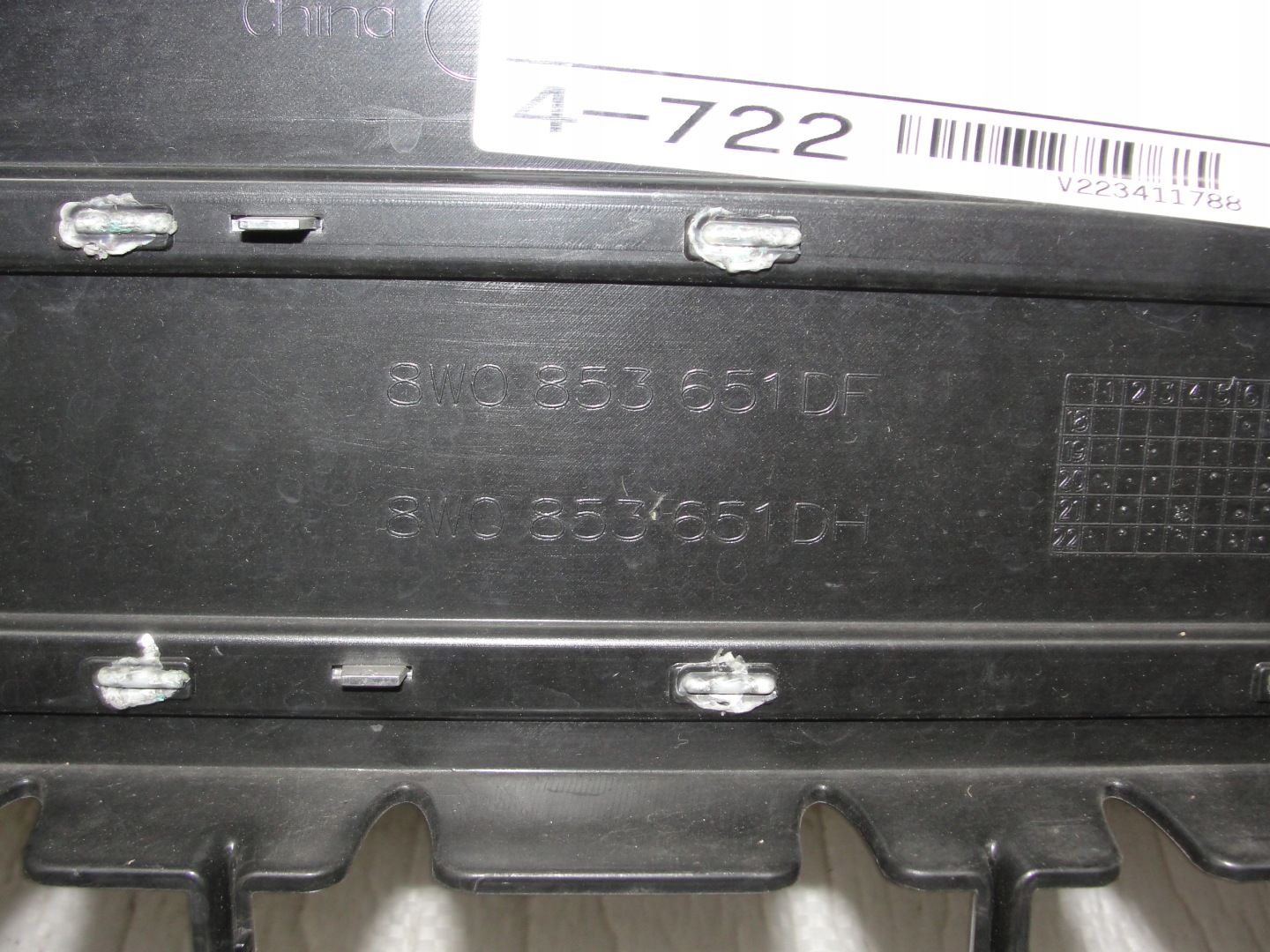 Audi A4 B9 Kühlergrill FRONTGRILL Kühlergitter 8W0853651DF - Thumbnail 5