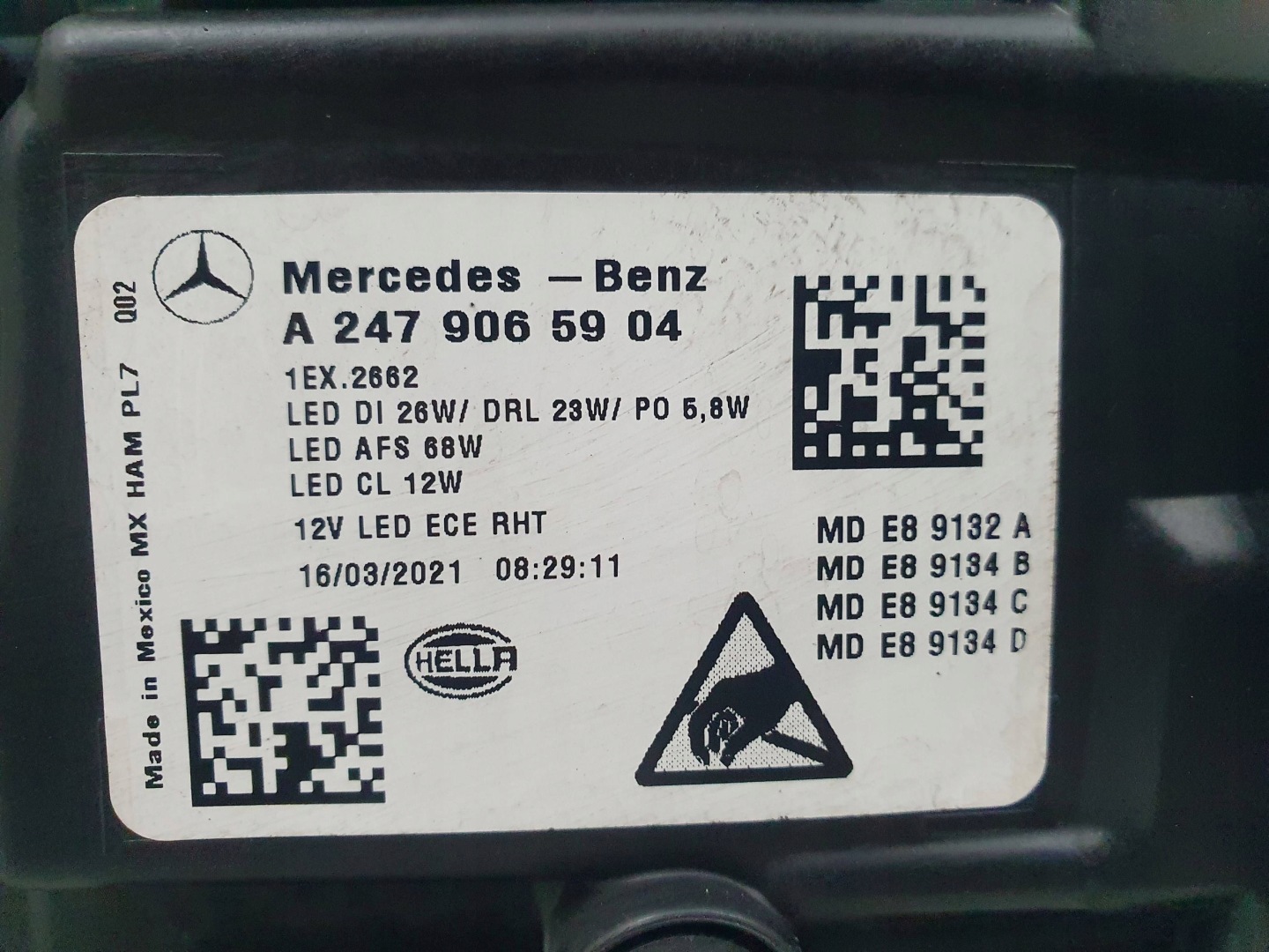Frontscheinwerfer Mercedes-Benz GLB W247 A2479065904 LED Links Headlight - Thumbnail 10