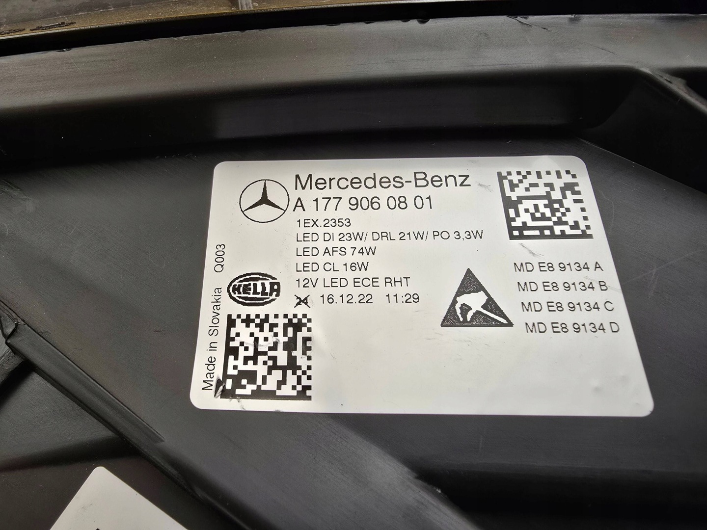 Frontscheinwerfer Mercedes-Benz A-Klasse W177 A1779060801 Multibeam LED Rechts Headlight - Thumbnail 11