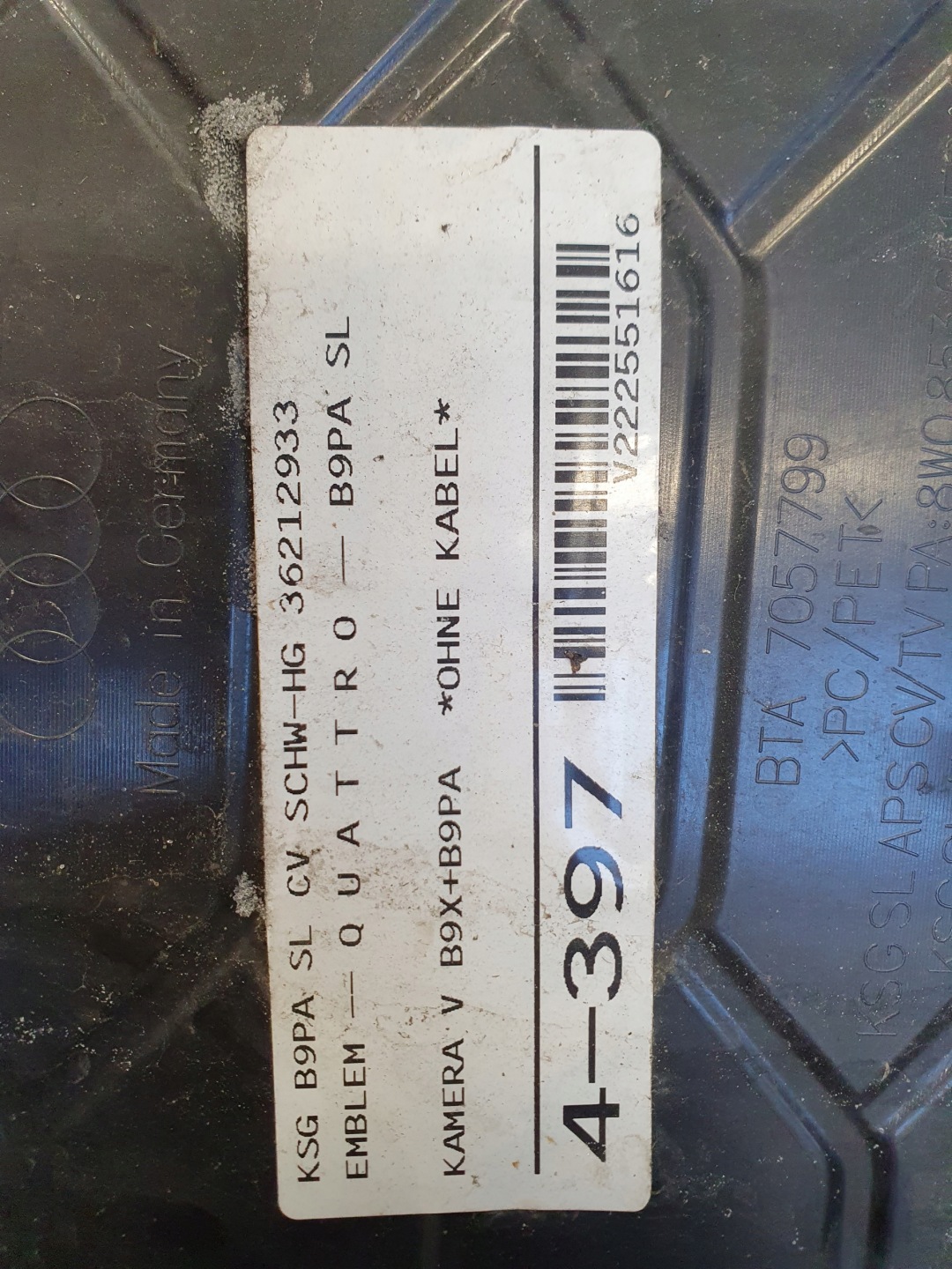 Audi A4 B9 Kühlergrill FRONTGRILL Kühlergitter 8W0853651EB - Thumbnail 12
