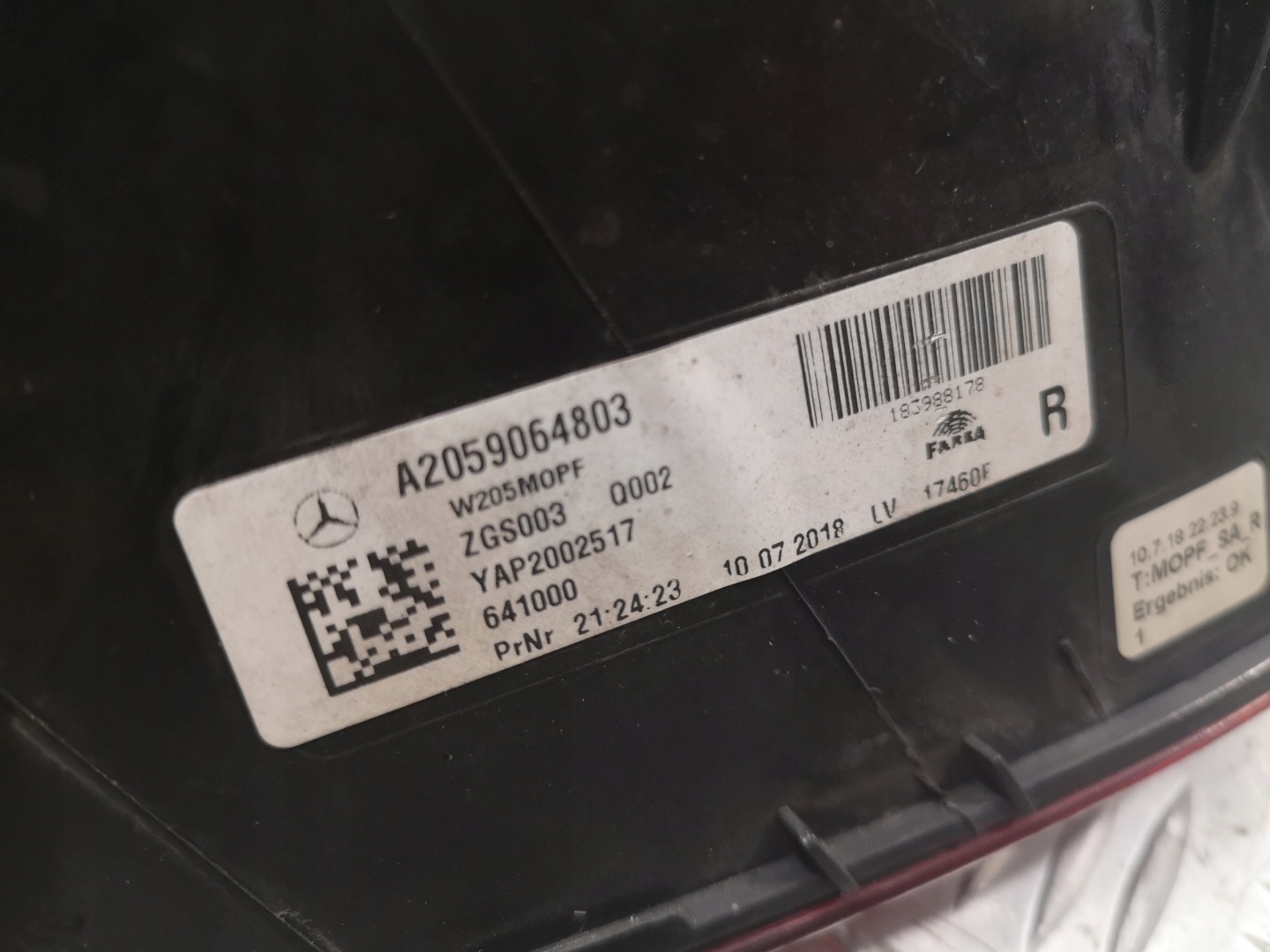 Mercedes-Benz C-Klasse W205 Rückleuchte A2059064803 Rearlamp - Thumbnail 10