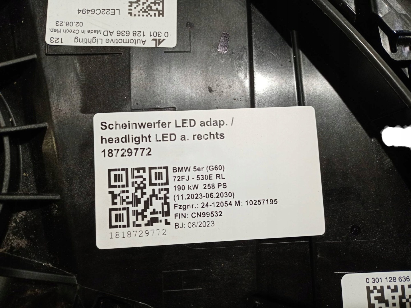 Frontscheinwerfer BMW 5 G61 5A87906 LED Rechts Scheinwerfer Headlight - Thumbnail 8