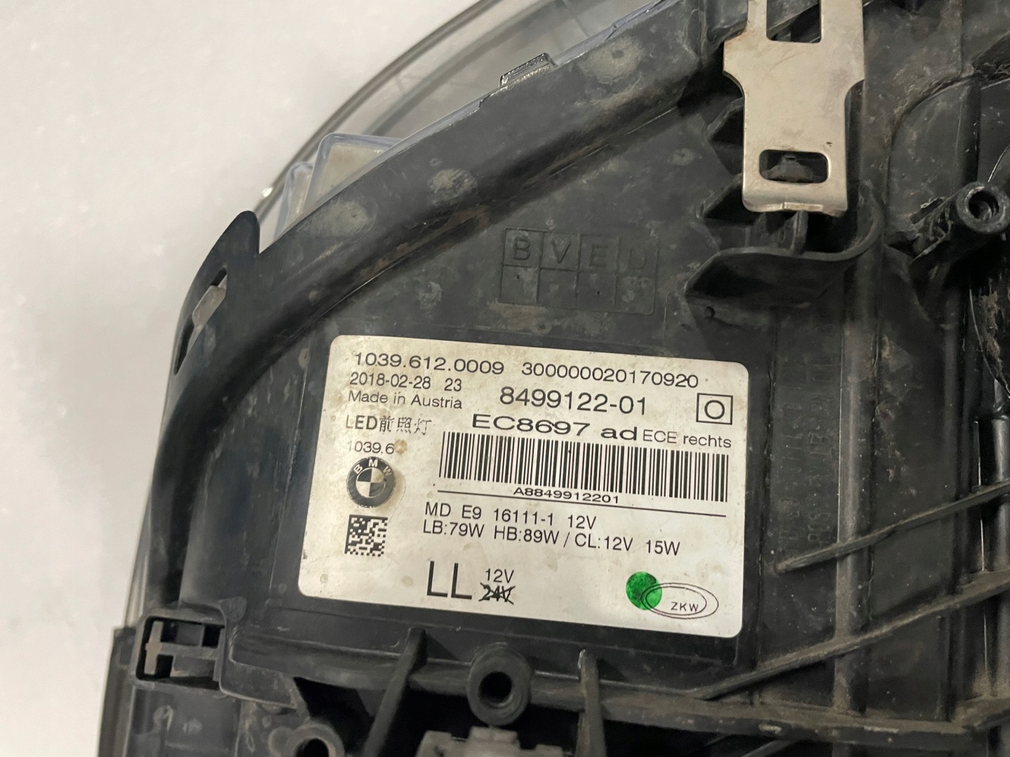 Frontscheinwerfer BMW 5 G31 8499122 LED ADAPTIVE Rechts Scheinwerfer Headlight - Thumbnail 20