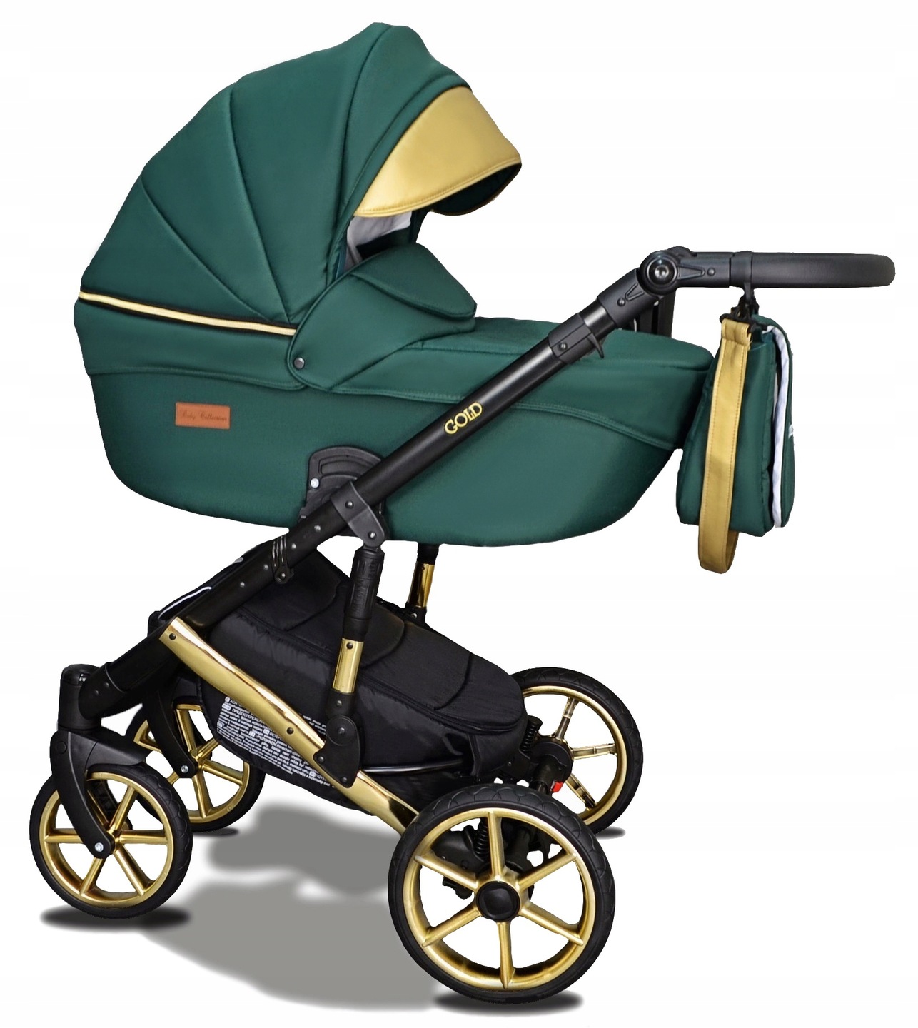 Wózek Dziecięcy Gold Uczio 2w1 Adaptery Maxi Cosi Cybex Aton I Size