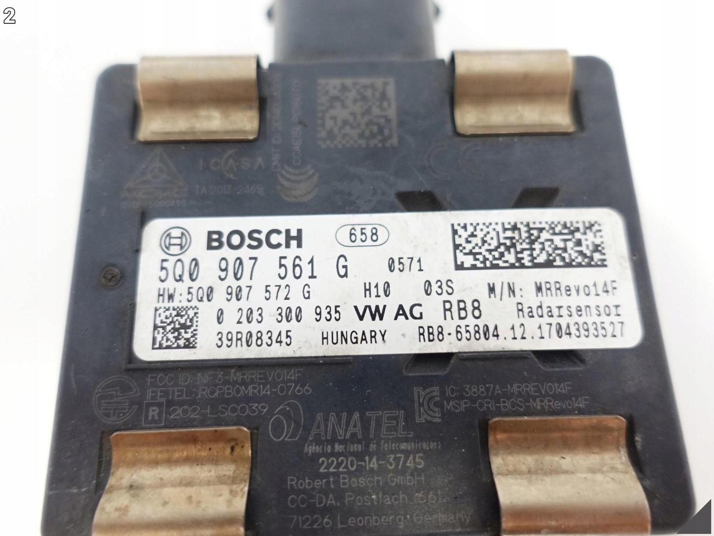 audi A3 レーダーセンサー中古品5Q0907561G audi A3 レーダーセンサー