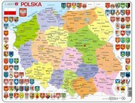 LARSEN POLITICKÁ MAPA SLOVENČINA PUZZLE 12205 poľsko