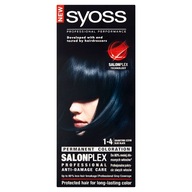 Syoss Permanent Coloration tmavomodrá čierna farba 1-4 115 ml