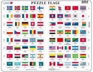 Układanka Flagi Puzzle ramkowe