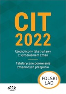 CIT 2022. Ujednolicony tekst ustawy z wyróżnieniem zmian. Tabelaryczne poró