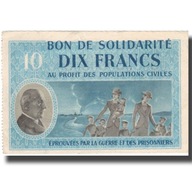 Francja, Bon de Solidarité, 10 Francs, 1941, AU(55