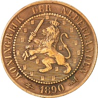 Moneta, Holandia, Wilhelmina I, 2-1/2 Cent, 1890,