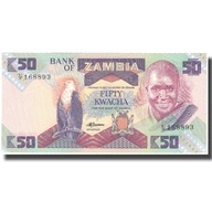 Banknot, Zambia, 50 Kwacha, Undated (1986-88), Und